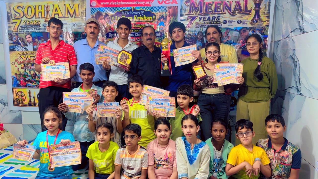 Mitansh wins VCA Tara Krishan Chess trophy